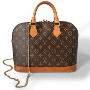 Louis Vuitton Alma Monogram with Gold Chain